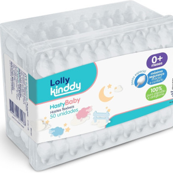 Hastes Flexíveis Lolly Bebê com 50 Unidades