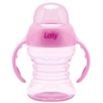 Copo Lolly Clean 200ml com Bico de Silicone Rosa
