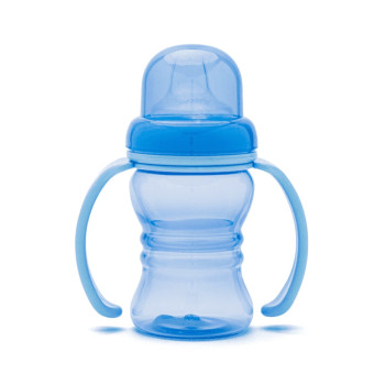 Copo Lolly Clean 200ml com Bico de Silicone Azul