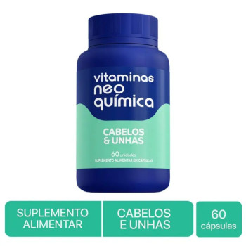 Polivitamínico Neo Química para Cabelos e Unhas 60 cápsulas