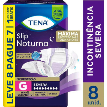 Fralda Tena Slip Noturna G 8 Unidades