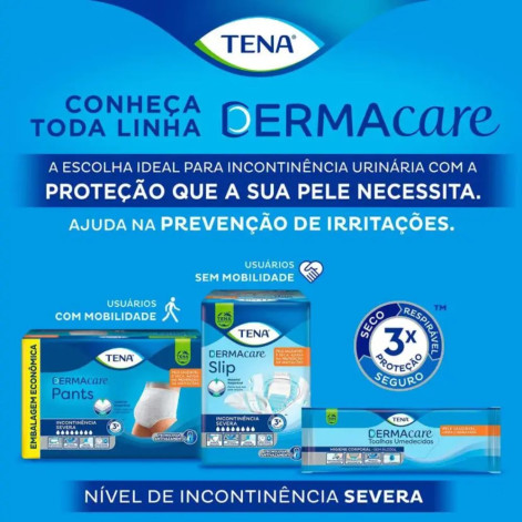 Roupa Íntima Descartável Tena Pants Dermacare Unissex P/M Absorção Intensa 16 unidades