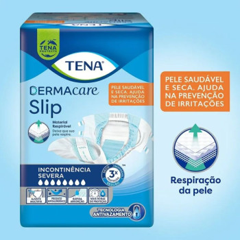 Fralda Geriátrica Tena Dermacare Slip M 16 unidades