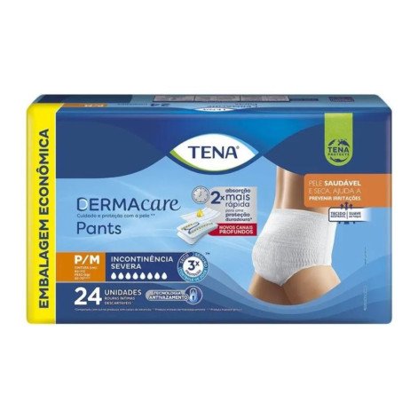 Roupa Intima Tena Pants Dermacare P/M 24 Unidades