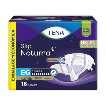 Fralda Geriátrica Tena Slip Noturna EG 16 Unidades