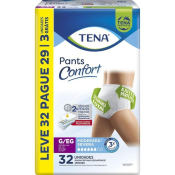 Roupa Intima Tena Pants Confort G/Eg L32P29 Unidades