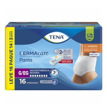 Roupa Intima Tena Pants Dermacare G/Eg L16P 14 Unidades