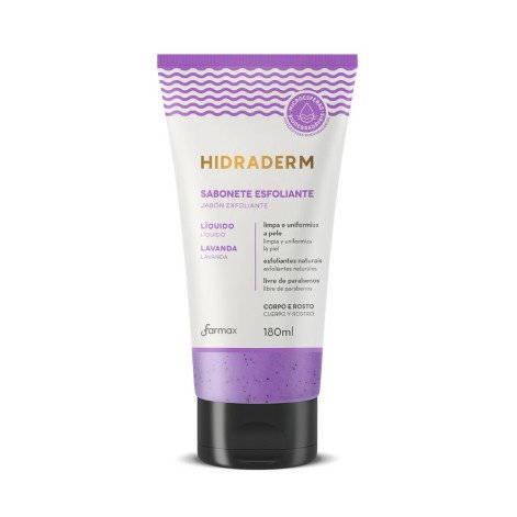 Sabonete Líquido Hidraderm Esfoliante Lavanda 180ml