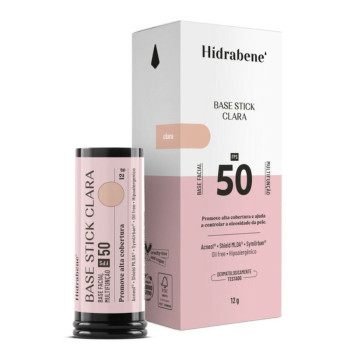 Base Facial Stick Hidrabene FPS50 Clara 12g