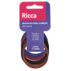 Elástico de Cabelo Ricca Basics Fashion Colors  Sem Metal - 12 unidades