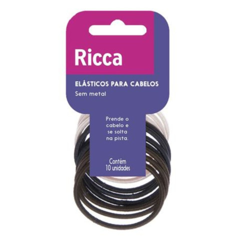 Elastico Ricca Colors sem Metal 3MM 10 Unidades