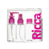 Conjunto de 3 Frasco Kit De Viagem Mandala Color Ricca