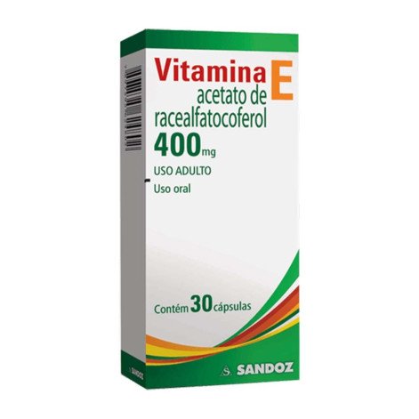 Vitamina-E 400mg Sandoz 30 Comprimidos