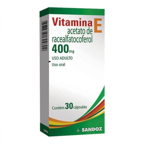 Vitamina E 400mg 30 Cápsulas Gelatinosas