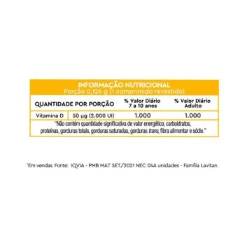 Lavitan Vitamina D3 2000ui com 30 Comprimidos Cimed