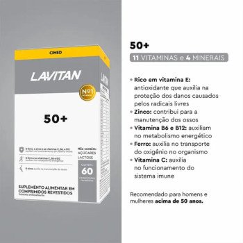 Polivitamínico Lavitan 50+ 60 comprimidos