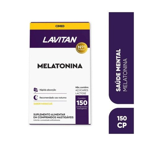 Suplemento Alimentar Lavitan Melatonina Maracujá com 150 Comprimidos