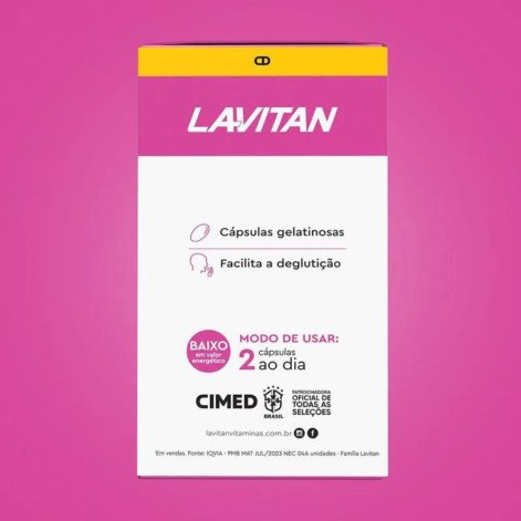 Suplemento Alimentar Lavitan Prímula Femme 60 Cápsulas Gelatinosas
