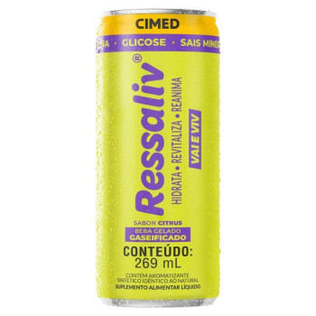 Suplemento Alimentar Ressaliv Gaseificado Líquido Sabor Citrus 269ml