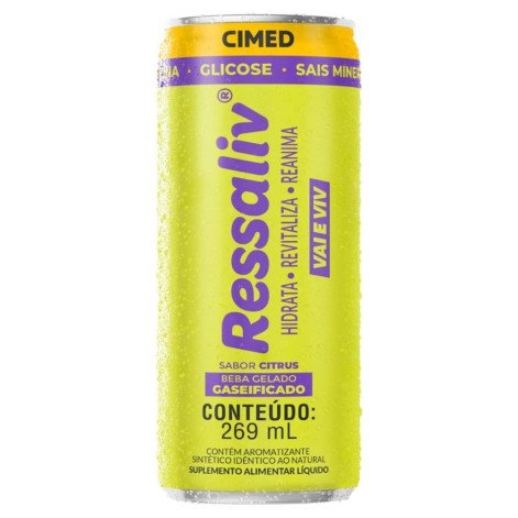 Suplemento Alimentar Ressaliv Gaseificado Líquido Sabor Citrus 269ml