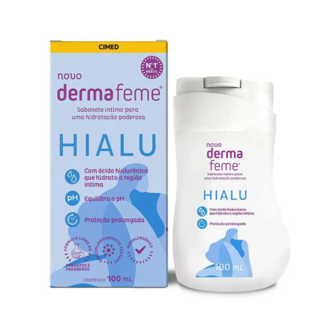 Sabonete Liquido Intimo Dermafeme Hialu 100ML