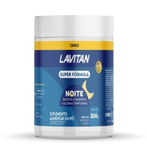 Suplemento Alimentar em Pó Lavitan Super Fórmula Noite Maracuja 300g