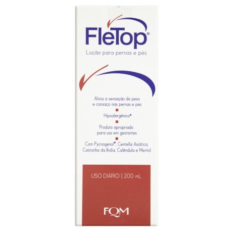 Loção para Pernas e Pés Fletop com 200ml