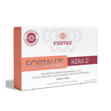 Suplemento Vitamínico Exímia Fortalize Kera D 30 Comprimidos