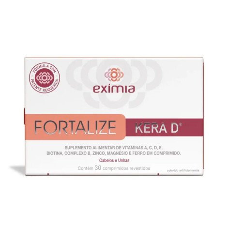 Suplemento Vitamínico Exímia Fortalize Kera D 30 Comprimidos