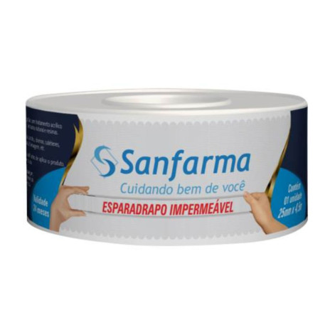 Esparadrapo Sanfarma Impermeável 25mm X 4,5m