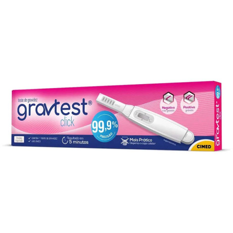 Teste de Gravidez Gravtest Click Cimed 1 unidade