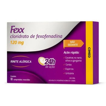Anti Alérgico Fexx 120mg Cimed 10 Comprimidos