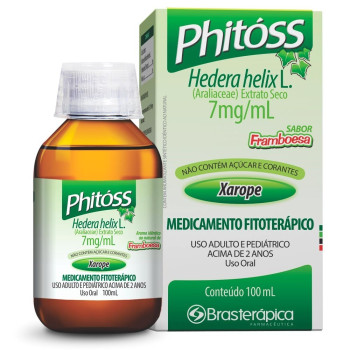 Phitóss 7mg/ml Sabor Framboesa Xarope 100ml + Copo Dosador