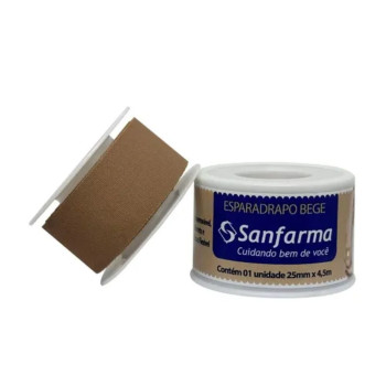 Esparadrapo Impermeável Sanfarma 25mmx4,5m