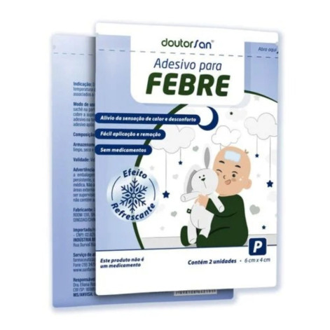 Doutorsan Adesivo Para Febre Pequeno Com 2 Unidades Sanfarma