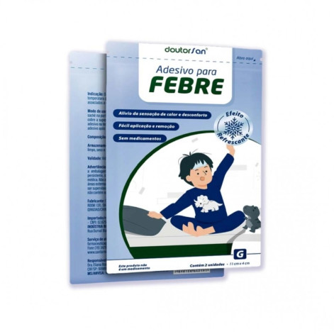 Adesivo para Febre Doutorsan Tamanho G com 2 Unidades