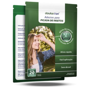 Adesivo Para Picadas De Insetos Doutorsan 20 Unidades