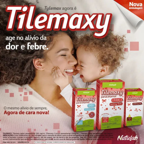 Tilemaxy Baby Paracetamol 100mg/ml Suspensão Oral 15ml