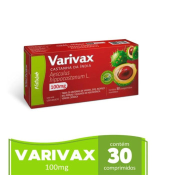 Castanha da Índia Varivax 100mg com 30 comprimidos