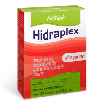 Hidraflex Sabor Guaraná Pó para Solução Oral 4 envelopes de 27,9g cada