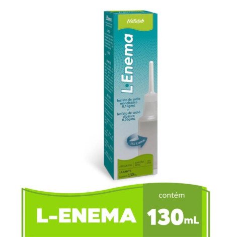 L-Enema 160mg/ml Natulab Solução Retal 130ml