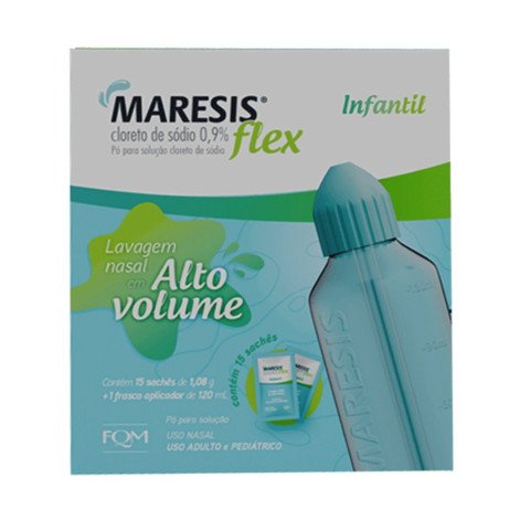 Maresis Flex Fqm Infantil Alto Volume 15 Sachês de 1,08g + 1 Frasco aplicador de 120ml