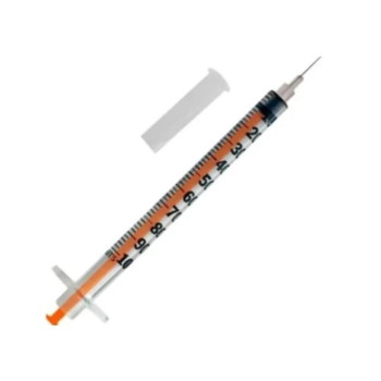 Seringa de Insulina SR com agulha 13mm x 0,45mm 1mL