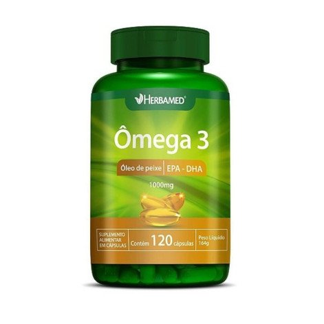 Suplemento Alimentar Herbamed Ômega 3 1000mg 120 Cápsulas