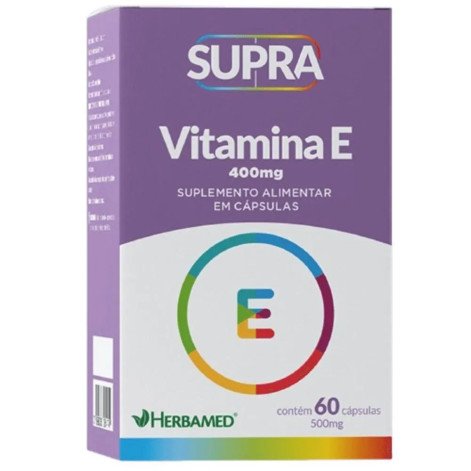 Vitamina E Supra Herbamed 60 Cápsulas Sabor Sem Sabor