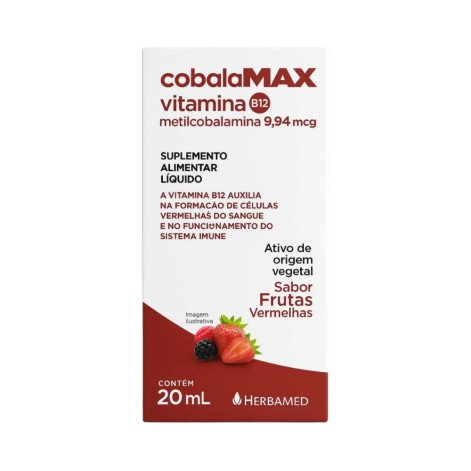 CobalaMax Metilcobalamina 9,94mcg Vitamina B12 20ml Herbamed