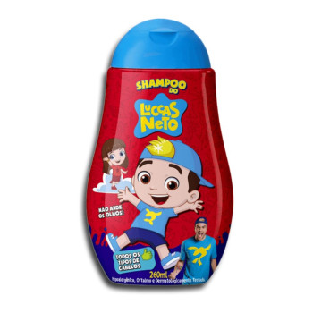 Shampoo Infantil Lucas Neto Todos os Tipos de Cabelos 260ml