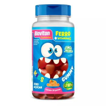 Bioviton Gummy Kids Ferro + Vitamina C Laranja Unilife 30 gomas