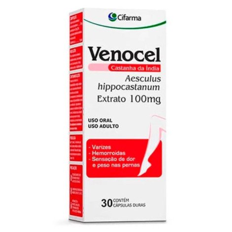 Venocel 100mg 30 Cápsulas Gelatinosas