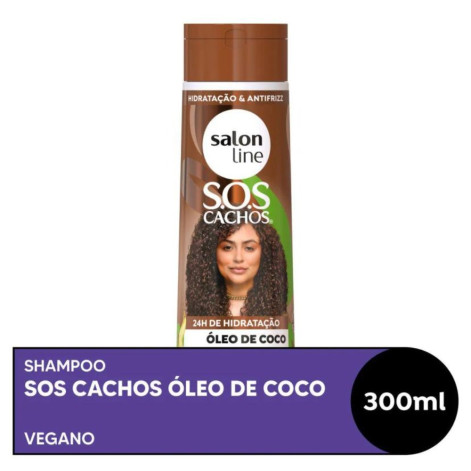 Shampoo Salon Line S.O.S. Cachos Coco Tratamento Profundo 300ml